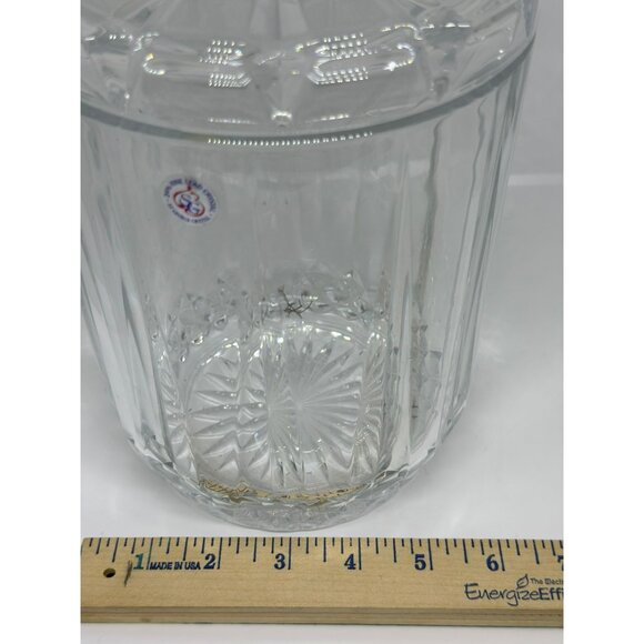 VTG St George Odyssey Series Biscuit Barrel Mini Lead Crystal Candy/Cookie Jar - Picture 8 of 8
